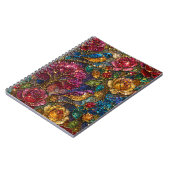 Galaxy Bloem Vogels Patroon Notitieboek (Linkerzijde)