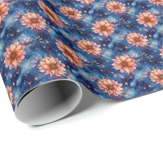 Galaxy Bloom Cadeaupapier (Rol Hoek)
