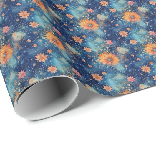 Galaxy Bloom Cadeaupapier (Rol Hoek)