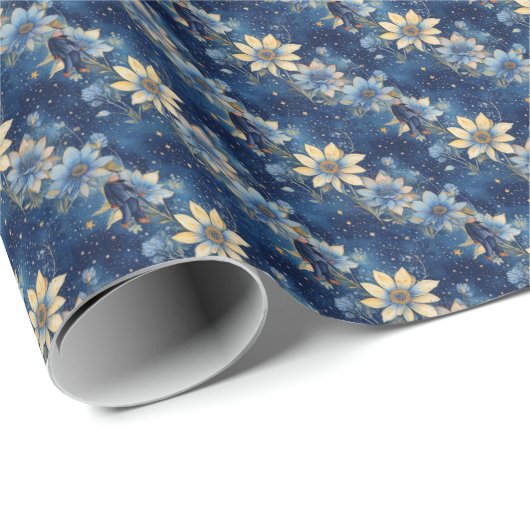 Galaxy Bloom Cadeaupapier (Rol Hoek)