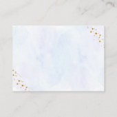 Galaxy Blue Baby shower Book Request Informatiekaartje (Achterkant)
