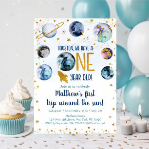 Galaxy Blue Gold eerste reis rond de zon Kaart