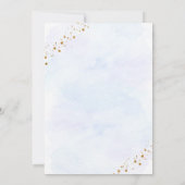 Galaxy Blue Gold Space Birthday Time Capsule-kaart Kaart (Achterkant)