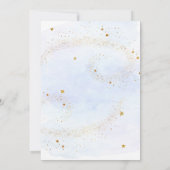 Galaxy Blue Gold Space Verjaardag Time Capsule Kaa Kaart (Achterkant)