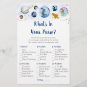 Galaxy Blue Gold Space wat er in uw paarse game zi (Voorkant)