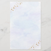 Galaxy Blue Gold Space wat er in uw paarse game zi (Achterkant)