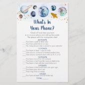 Galaxy Blue Gold Space Wat zit er in je telefoonsp (Voorkant)