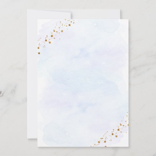 Galaxy Blue Gold uit deze werelddag Kaart (Achterkant)