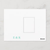 Galaxy Blue Solid Color Trend Briefkaart (Achterkant)