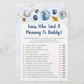 Galaxy Blue Space Raad wie zei dat het een spellet (Voorkant / Achterkant)