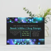 GALAXY BLUE Weddenschap Kaart (Staand voorkant)