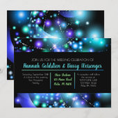 GALAXY BLUE Weddenschap Kaart (Voorkant / Achterkant)