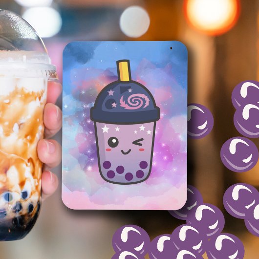 Galaxy Boba Tea Magnet Magneet