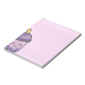 Galaxy Boba Tea Stationery Paarse gevoerd Notitieb Notitieblok (Linkerzijde)