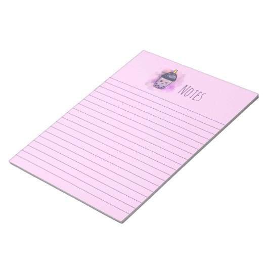 Galaxy Boba Tea Stationery Scheurblok Notitieblok (Schuin)