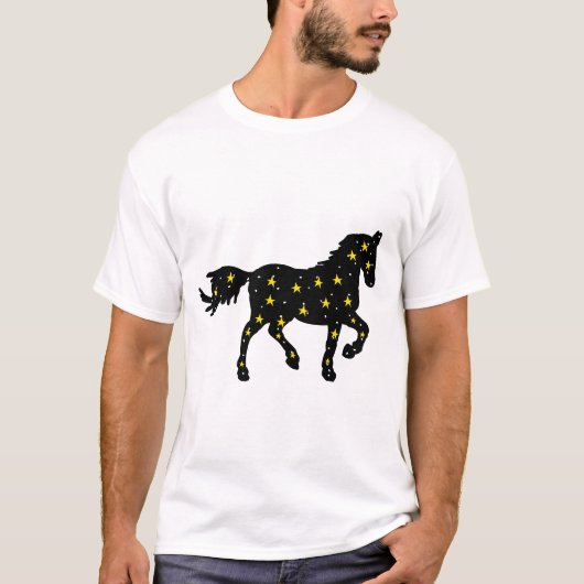 Galaxy Boogschutter-Paard T‑Shirt – Kosmische Dier T-shirt (Voorkant)