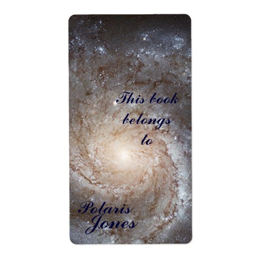Galaxy Bookplate Etiket (Voorkant)