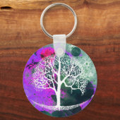 Galaxy-boom van het leven sleutelhanger (Voorkant)
