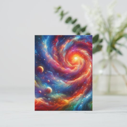 Galaxy Briefkaart (Staand voorkant)