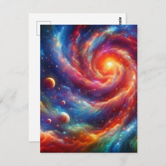 Galaxy Briefkaart (Voorkant / Achterkant)
