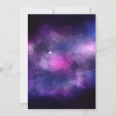 Galaxy bruiloft hemelse bruids douche uitnodiging (Achterkant)