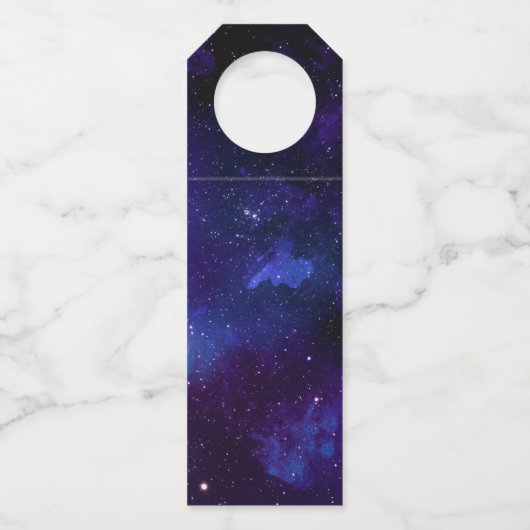Galaxy Bruiloft | Hemelse Sterrennacht Dank Je Flessenhanger (Achterkant)
