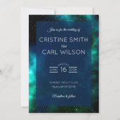 Galaxy bruiloft-uitnodiging kaart (Voorkant)