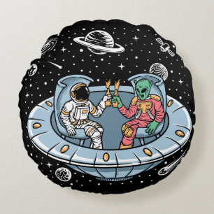 Galaxy Buddies Rond Kussen