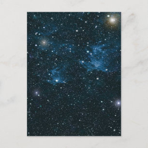 Galaxy buitenruimte sterrenhemel briefkaart