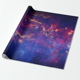 Galaxy Buitenspace Sky Stars Celestial Blue Cadeaupapier