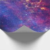 Galaxy Buitenspace Sky Stars Celestial Blue Cadeaupapier (Hoek)