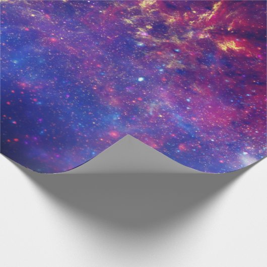 Galaxy Buitenspace Sky Stars Celestial Blue Cadeaupapier (Hoek)