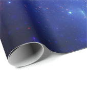 Galaxy Buitenspace Sky Stars Celestial Blue Cadeaupapier (Rol Hoek)