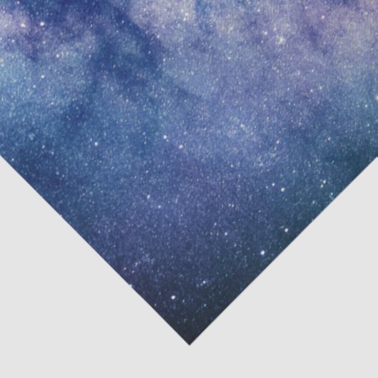 Galaxy Buitenspace Sky Stars Celestial Blue Tissuepapier (Detail)