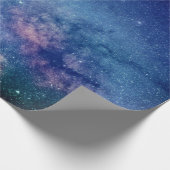 Galaxy Buitenspace Sky Stars Celestial Blue Wrapp Cadeaupapier (Hoek)