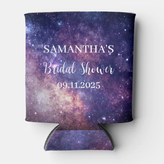 Galaxy Buitenspaskraag Sterrennacht bruiloft Blikjeskoeler (Voorkant)