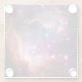 Galaxy Buitenspatie sterren Interstellaire nevel Glazen Onderzetter (Achterkant)