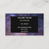 Galaxy Buitenspatkraam New age Visitekaartje (Achterkant)