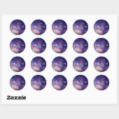 Galaxy Buitenspatsterren Starry Dank u Ronde Sticker (Vel)