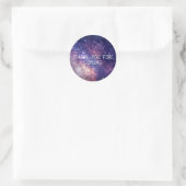 Galaxy Buitenspatsterren Starry Dank u Ronde Sticker (Tas)