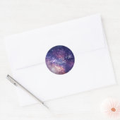 Galaxy Buitenspatsterren Starry Dank u Ronde Sticker (Envelop)
