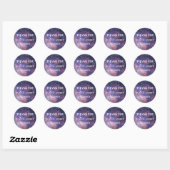 Galaxy Buitenspatsterren Starry Dank u Ronde Sticker (Vel)