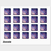 Galaxy Buitenspatsterren Starry Dank u Vierkante Sticker (Vel)
