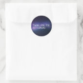 Galaxy Buitenspatsterren Starry Hartelijk dank Ronde Sticker (Tas)