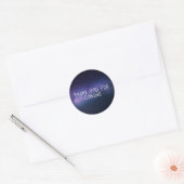 Galaxy Buitenspatsterren Starry Hartelijk dank Ronde Sticker (Envelop)