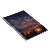 Galaxy Campfire Starry Night Notebook Notitieboek (Rechterzijde)