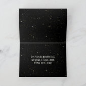 Galaxy Cancer Constellation Zodiac Sign Birthday Kaart (Binnen)