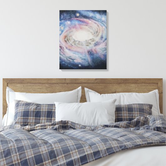 galaxy canvas afdruk (Insitu (Slaapkamer))