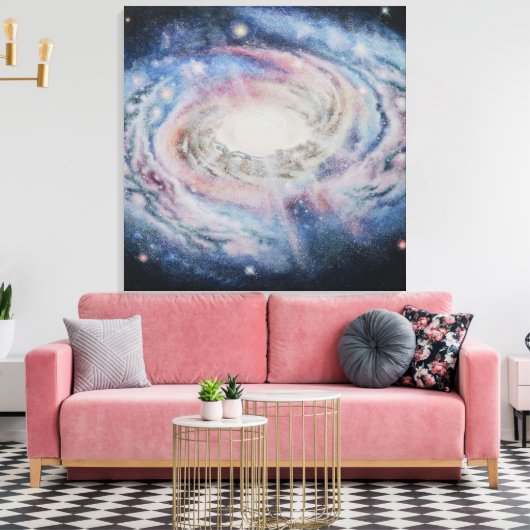 galaxy canvas afdruk (Insitu (Woonkamer))