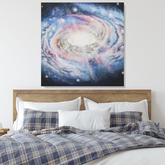 galaxy canvas afdruk (Insitu (Slaapkamer))